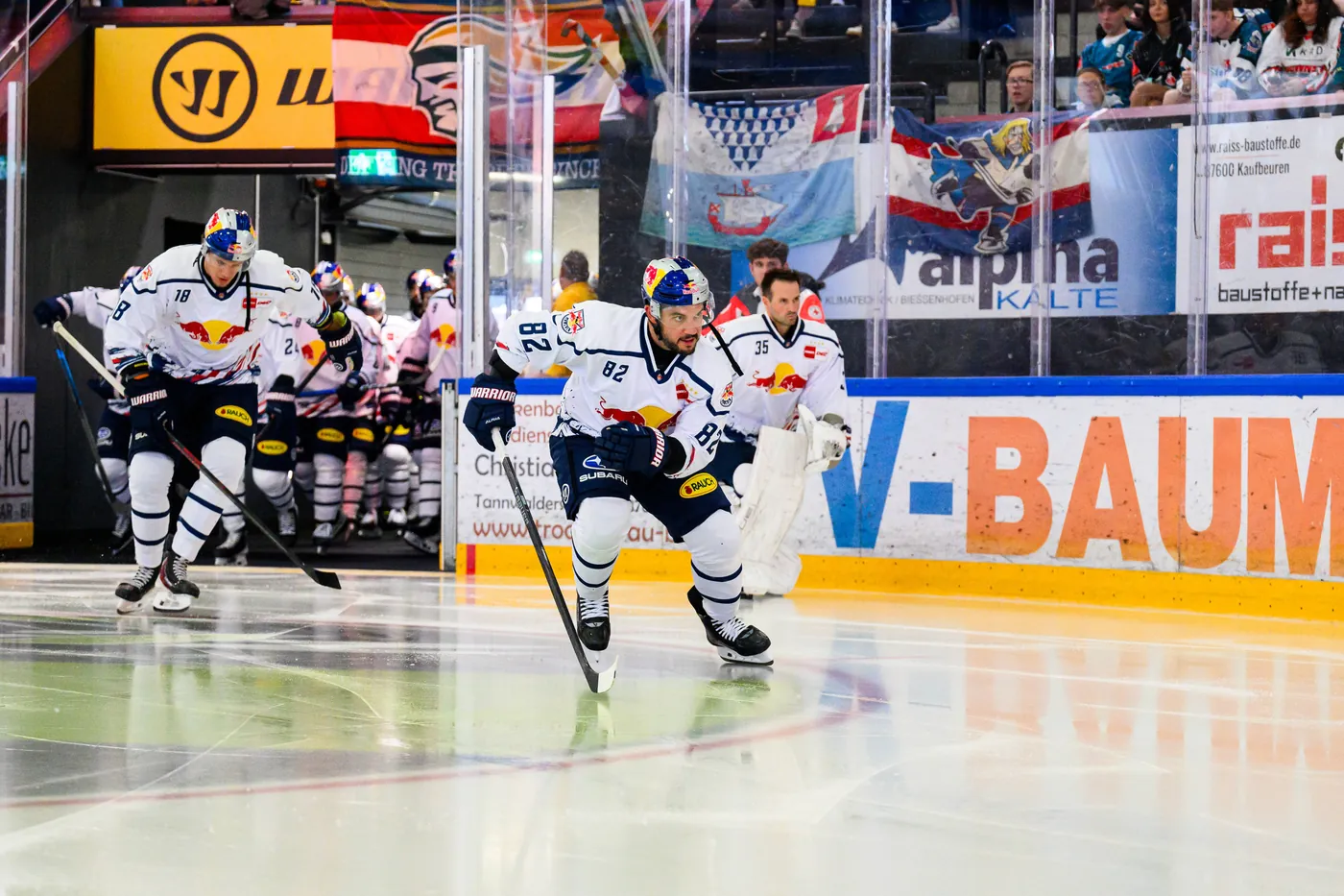 EHC Red Bull München beim 5:3-Halbfinale gegen ESV Kaufbeuren beim Warrior Cup